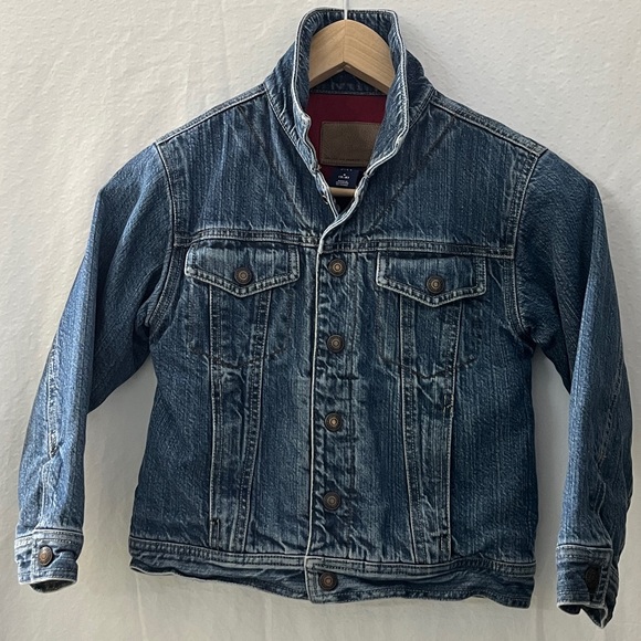 GAP fleece lined jeans jacket, size 5-6yo - Picture 3 of 8